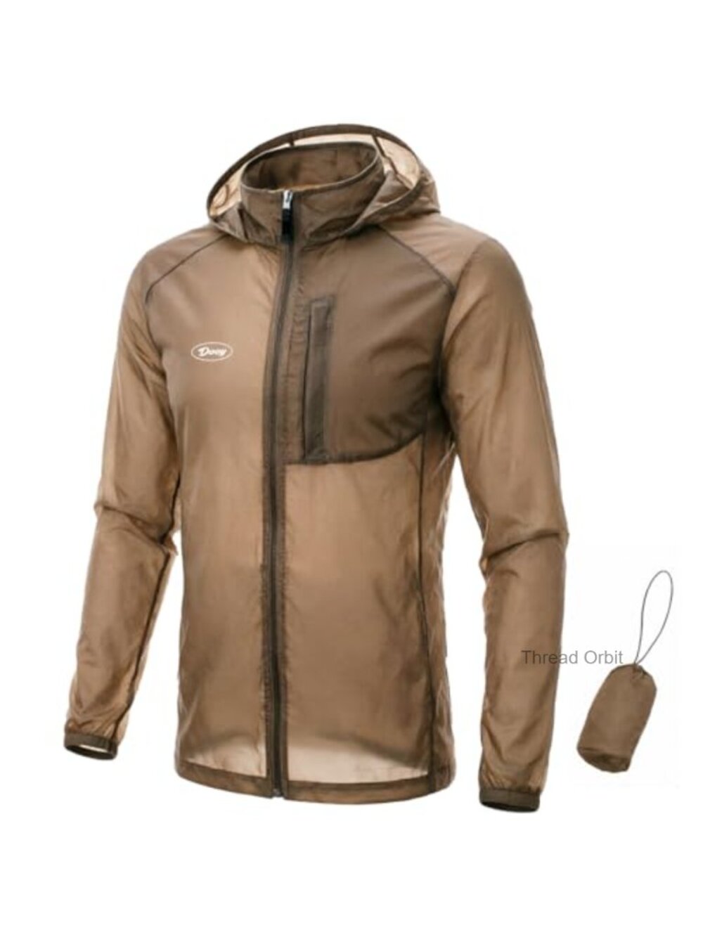 UPF 50+ Sun Protection Jacket Zip Up Hoodie Lightweight Windbreaker Outdoor